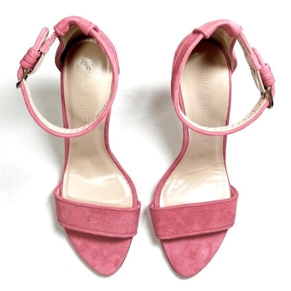 NWOT Club Monaco Suede Open-Toe Stilettos - Picture 2 of 7